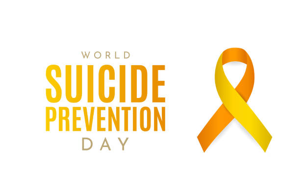 ilustrações, clipart, desenhos animados e ícones de cartão do dia mundial de prevenção ao suicídio. vetor - setembro amarelo