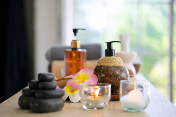 Employee are working at spa and resort hotel. Lifestyle and travel concept.