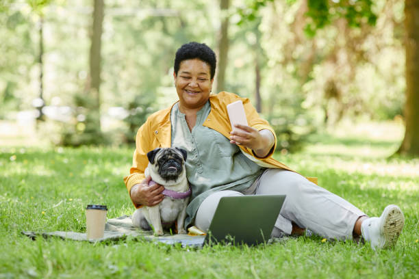 istock Picnic with Dog in Park 1415356439