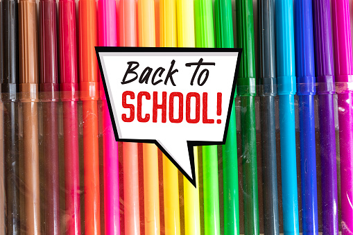 Colorful Flomasters are Ready For Back to School background