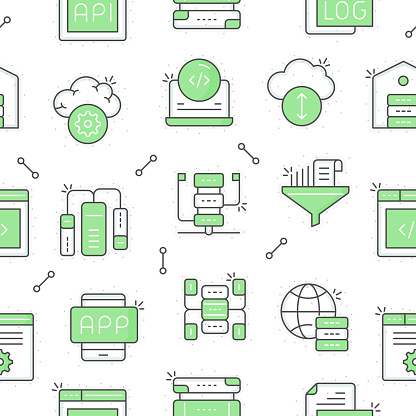 Data Analytics Pattern Data Analytics Seamless Pattern Stock Illustration - Download Image Now ...