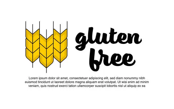 Vector illustration of Gluten free icon