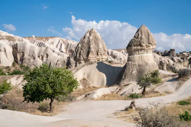 Hiking place of Sword Valley (Kiliclar Vadisi).  Fairy Chimneys in Cappadocia