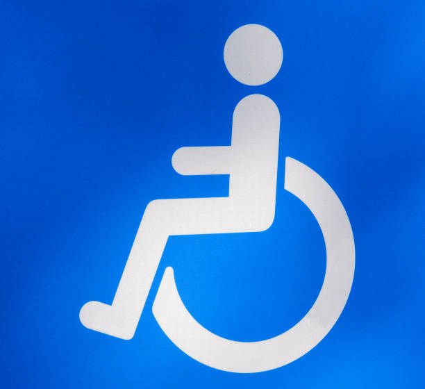 istock Parking sign for people with disabilities. Handicap sign. 1415384741