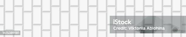 White Vertical Rectangle Tile Texture Ceramic Or Brick Wall Seamless ...