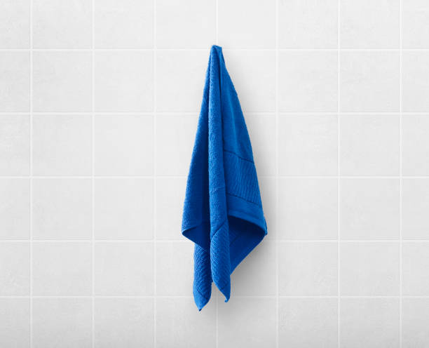 istock blue towels on hanger in toilet bathroom 1415401244