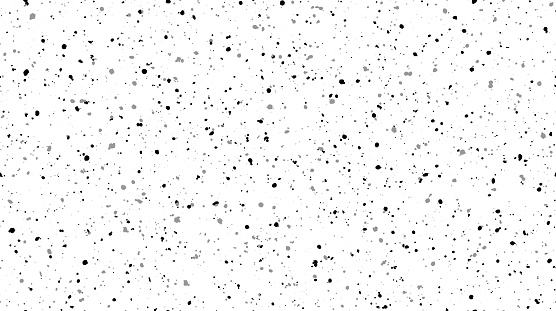 Seamless grunge speckle texture. Distress grain background. Grungy splash repeated effect. Dirty overlay repeating pattern. Print distressed effect. Splattered particles, splashes, drops wallpaper. Vector backdrop