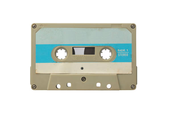 istock Retro Audio Cassette Tape on the White Background 1415407062