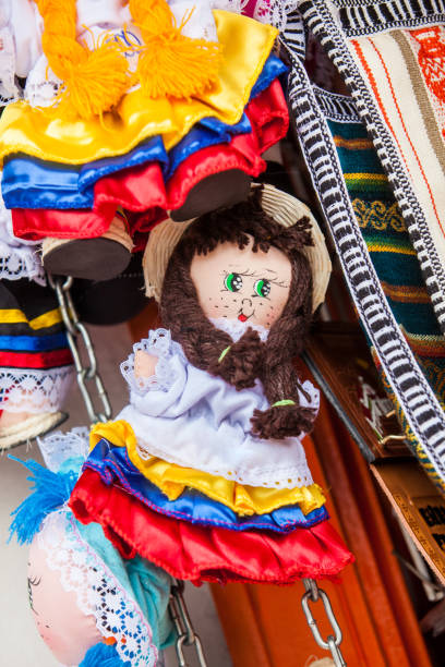 istock Handmade dolls dressed with traditional Colombian outfits 1415408836
