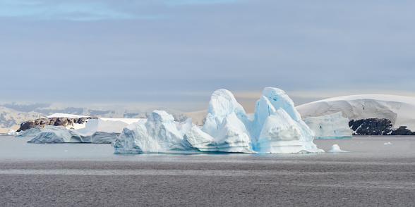 Antarctic Iceberg Landscape At Portal Point Which Is Located At The ...