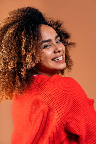 istock Happy Afro Woman in Studio 1415416164