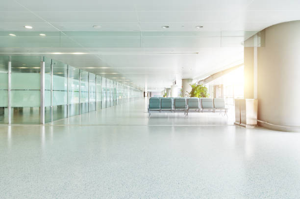 istock Empty departure lounge in airport 1415423061