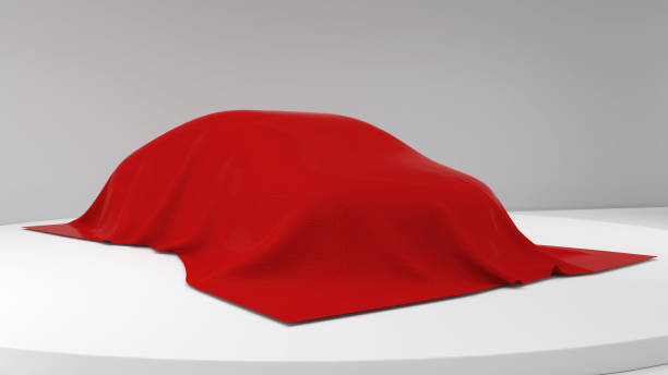 istock red farbric car cover on white background,red cloth,45 degree viewing angle,3d rendering 1415425136