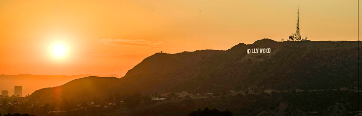 Hollywood Hills Los Angeles sunset