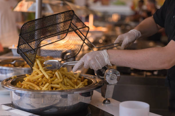 istock French fries served for dinner 1415427131