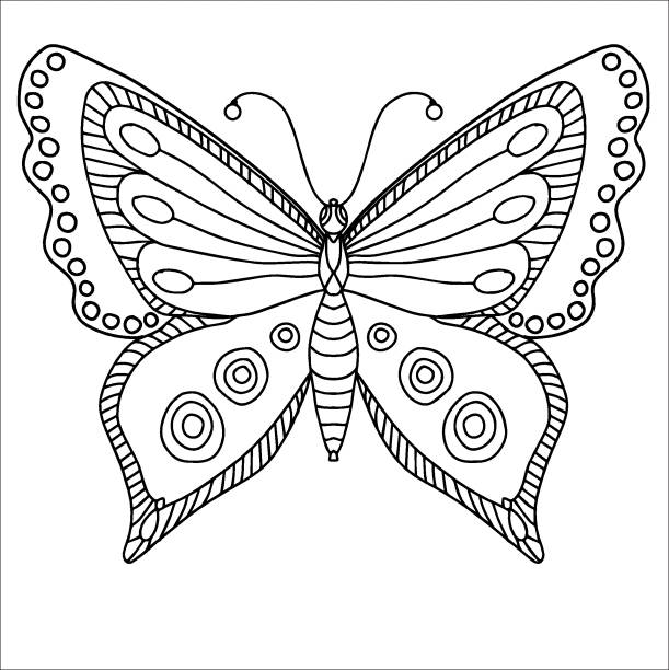 Cartoon Of A White Butterfly Tattoos Illustrations, Royalty-Free Vector  Graphics & Clip Art - iStock