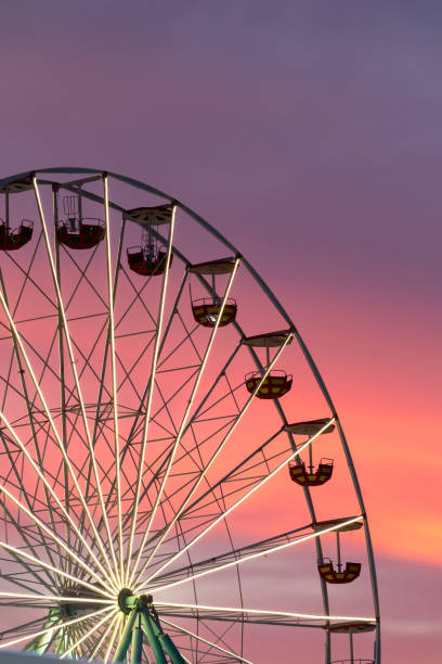 istock Ferris wheel at the sunset 1415430230