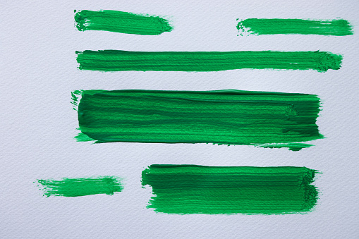 Green watercolor texture paint stain brush