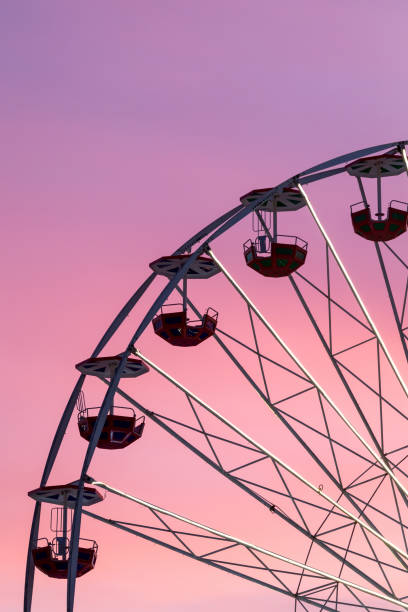 istock Ferris wheel at the sunset, closeup 1415430533