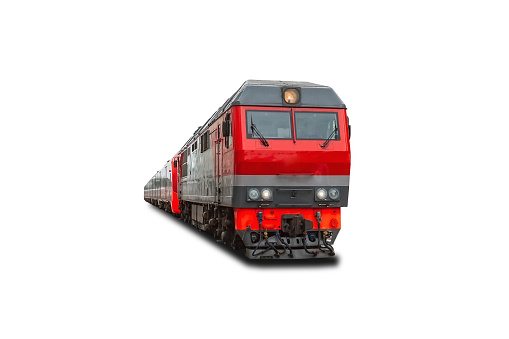 Locomotive diesel fuel combustible isolated white background