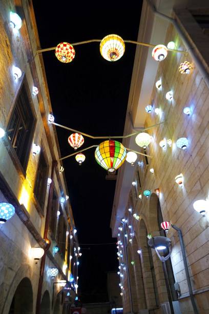 istock Among the streets decorated with balloon models 1415438465