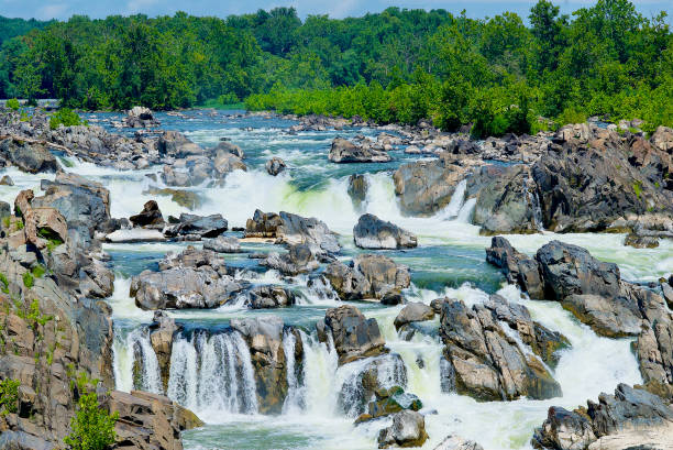 istock Great Falls on the Potomac River, Great Falls Park, Virginia (USA) 1415438633