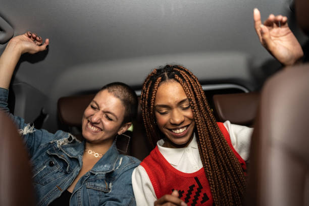 istock Friends singing in the car 1415444389