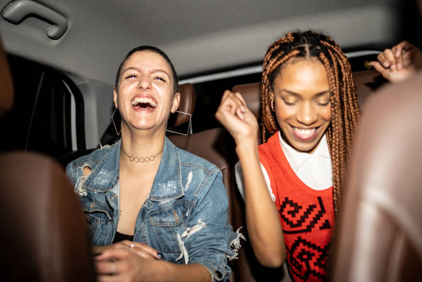 istock Friends singing in the car 1415444390