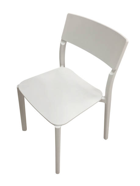 istock White chair isolated on the white background (Clipping Path) 1415445790