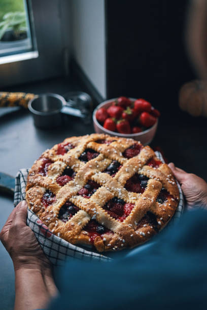 istock Fresh Baked Berry Pie 1415447194