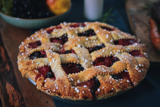 istock Fresh Baked Berry Pie 1415447230