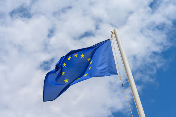 istock European Union flag waving in the wind 1415449772