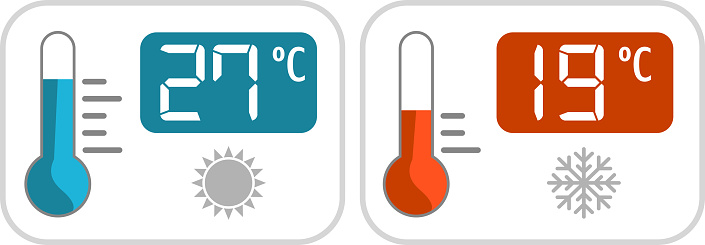 mandatory maximum and minimum temperatures in summer and winter in Spain for energy saving