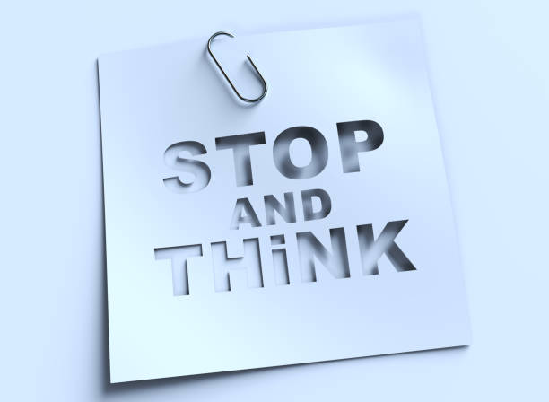 Stop and think Stop and think stop single word stock pictures, royalty-free photos & images
