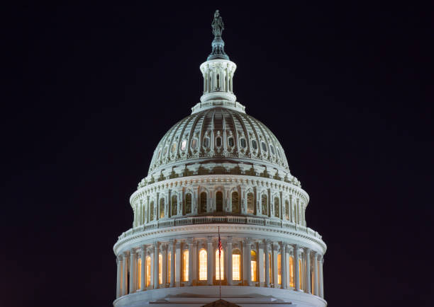 istock US Capitol Washington DC burning the late shift 1415458939