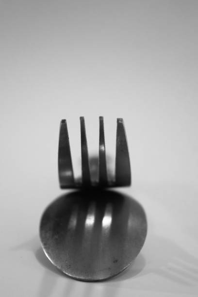Fork and spoons stock photo