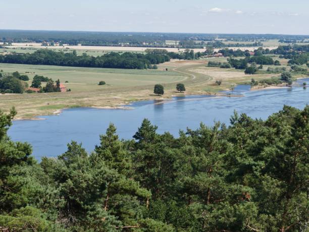 istock Elbe valley floodplains in the Wendland from above 1415462461