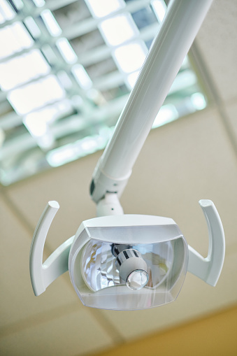 Modern dental light in a Dental Clinic. Stock photography