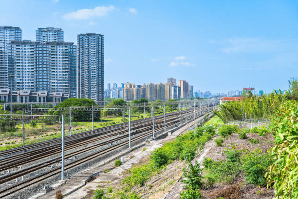 istock Sunny day: modern city of Chengdu 1415477173