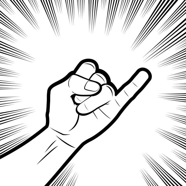 Pinky Swear or Pinky Promise, showing the little finger in comics effects lines background Design Vector Art Illustration.
An original illustration of a Pinky-Swear or Pinky Promise, showing the little finger in comics effects lines background. pinky finger stock illustrations