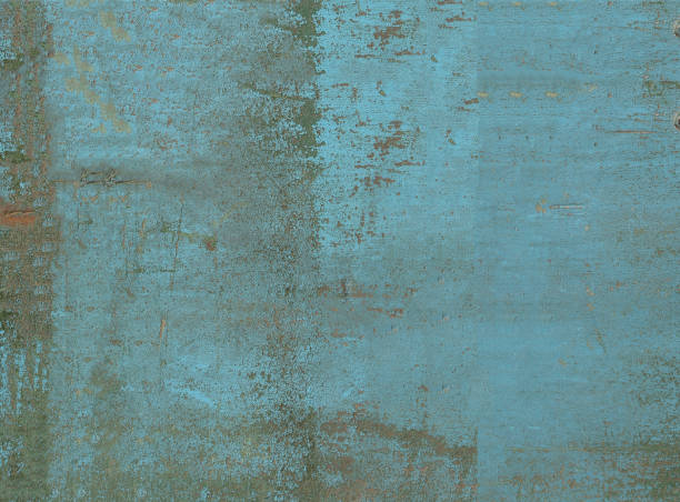 Blue painted wooden planks, background