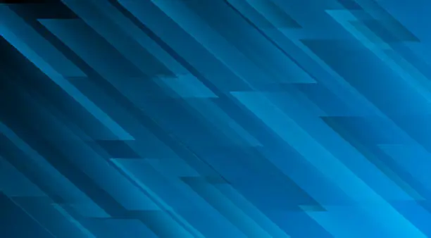 Vector illustration of Blue jagged zig zag lines background