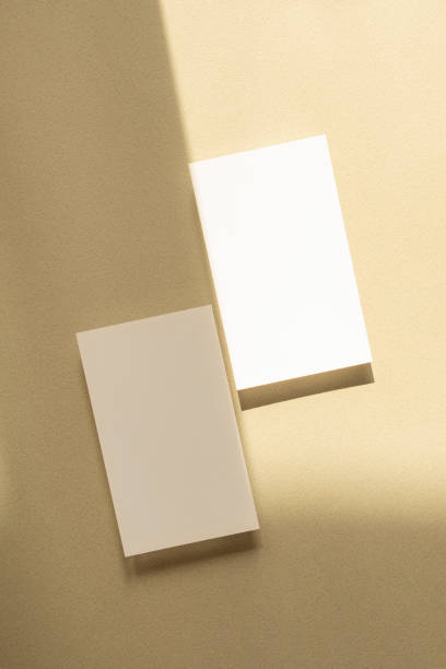 istock Light, shadow and business card Mock-up 1415494510