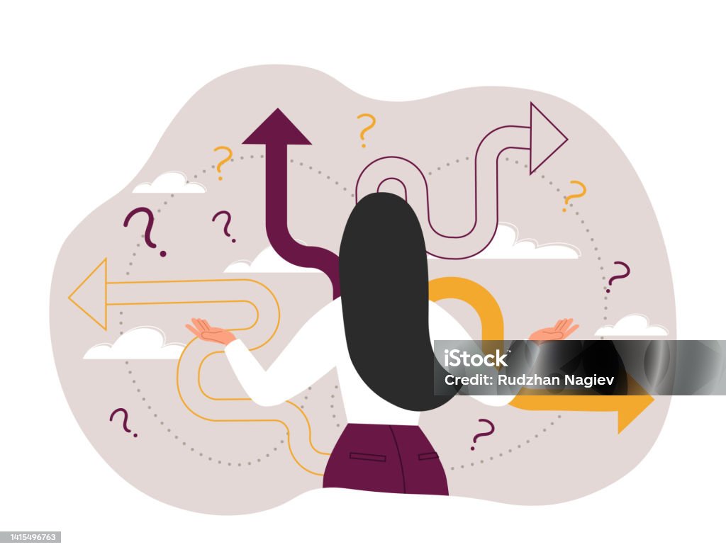 Die Entscheidung-Konzept - Lizenzfrei Entscheidung Vektorgrafik Die Entscheidung-Konzept - Lizenzfrei Entscheidung Vektorgrafik