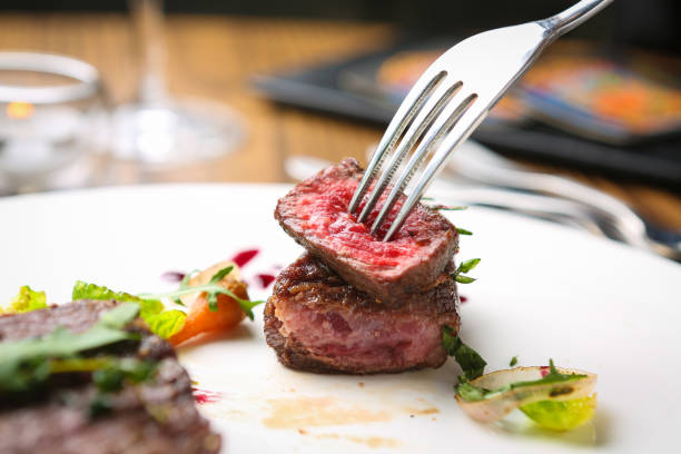 istock Restaurant course meal sirloin tenderloin steak 1415509731
