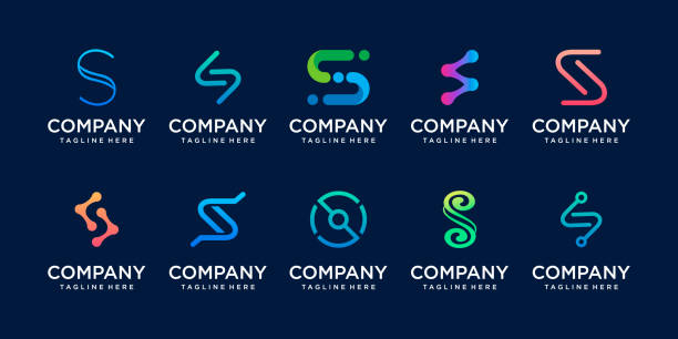 Set of collection initial letter S SS logo design template. icons for business of fashion, sport, automotive, technology digital. Set of collection initial letter S SS logo design template. icons for business of fashion, sport, automotive, technology digital. letter s stock illustrations
