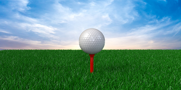 golf balls arranged in rows sports background