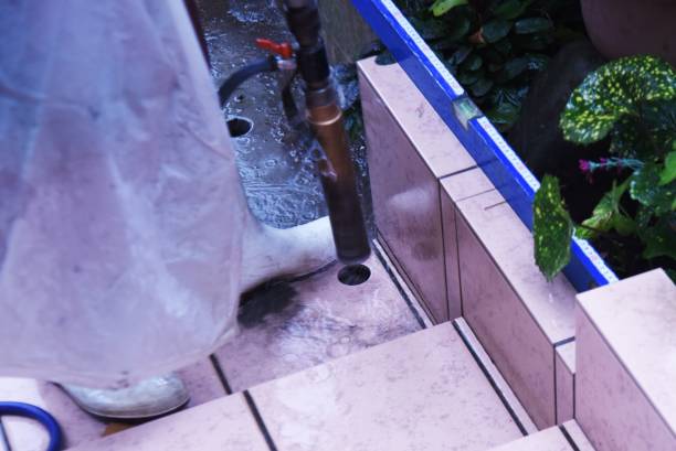 istock A view of the handrail installation work on the stairs. 1415512857