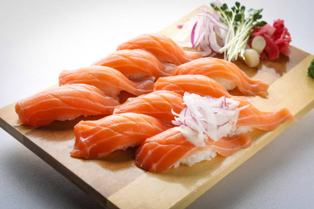 istock Japanese sashimi and sushi 1415515127