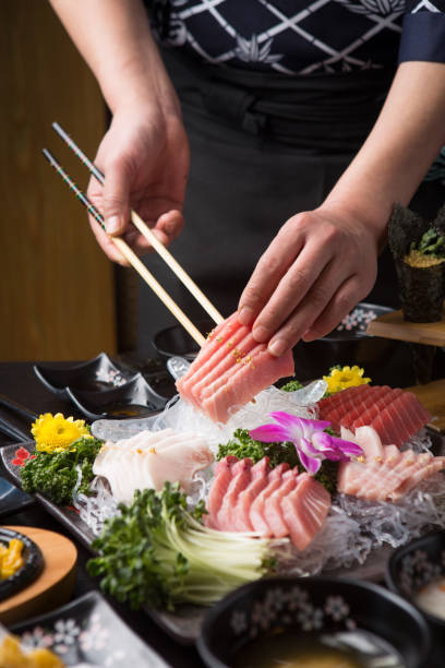 istock Japanese sashimi and sushi 1415515169